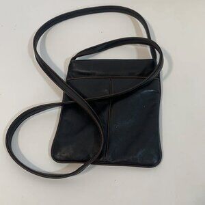 Loewe Vintage Black and Brown Lambskin Mini Crossbody Bag